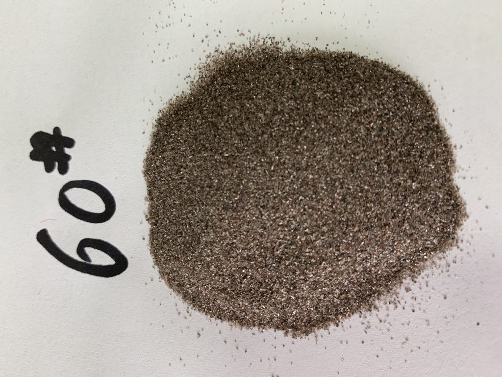 Brown fused alumina family material for F60