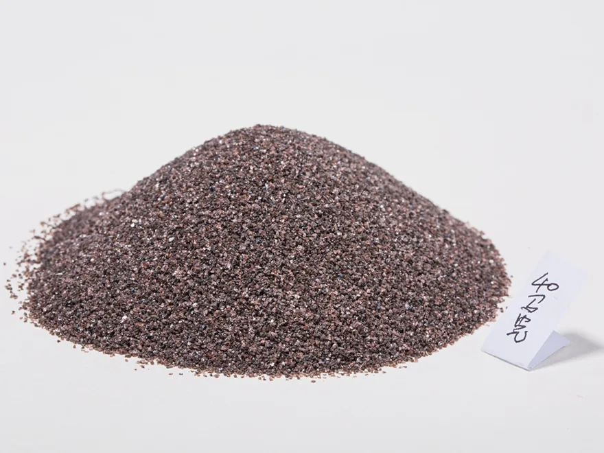 Brown fused alumina abrasive grain for resin grinding wheels