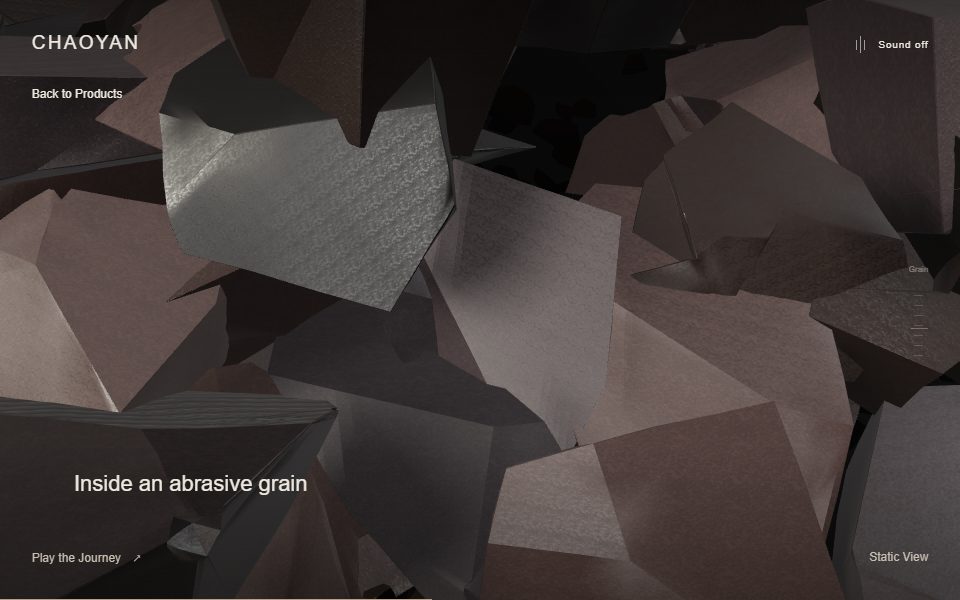 Inside an abrasive grain